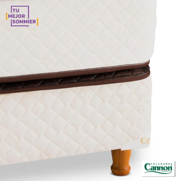Conjunto Sommier Resorte + Sublime  EuroPillow  2 plazas 190cmx140cm