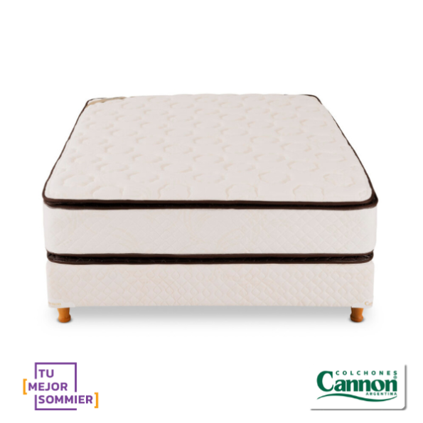 Conjunto Sommier Resorte + Sublime  EuroPillow  2 plazas 190cmx140cm