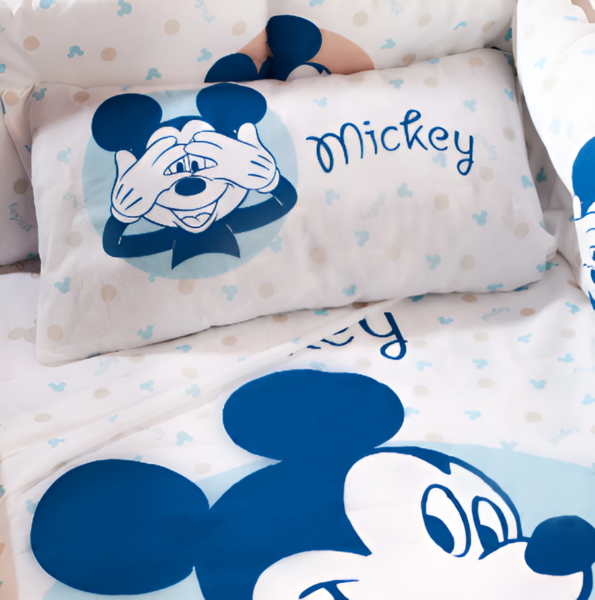 Juego Sabana Cuna Piñata Mickey D100 100% Algodón  95x155