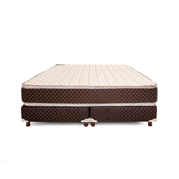 Conjunto Sommier Chocolate + Colchon Exclusive Pillow 180x200